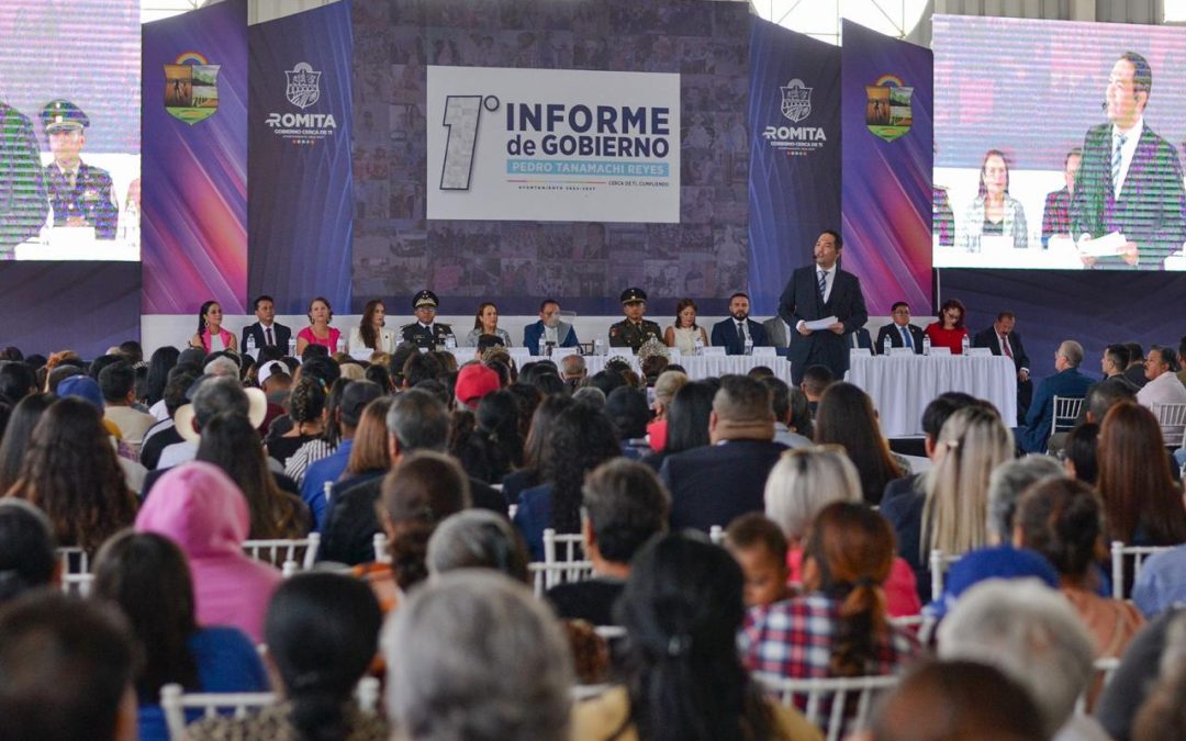 Pedro Tanamachi rinde su Primer Informe: Romita avanza con obras, finanzas claras y resultados para la gente